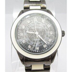Women Vernier Quartz WR Analog 37mm Dial Causal Round Watch (G581)
